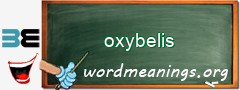 WordMeaning blackboard for oxybelis